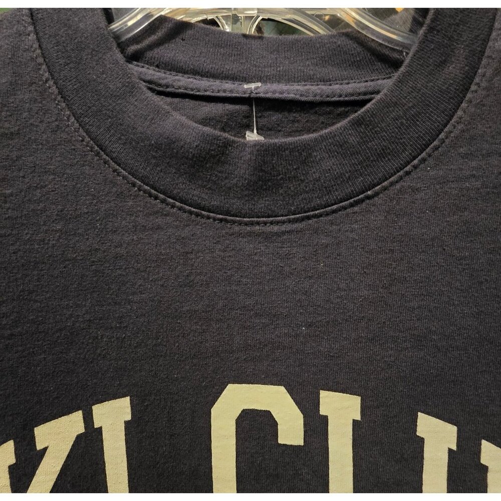 Ski Club Graphic Mens T-Shirt Charcoal Gray Lakeside Lifestyle Cotton Crewneck, - Picture 3 of 5